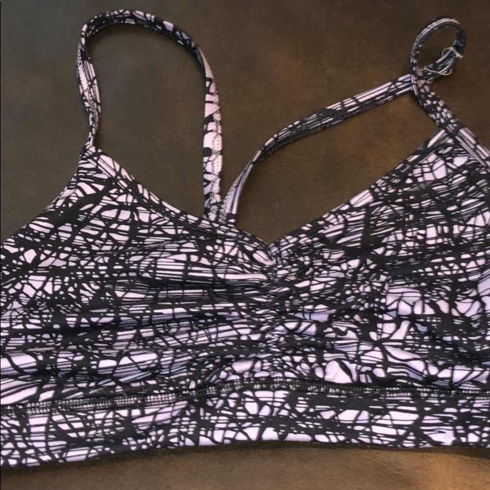Black and lilac old navy sports bra